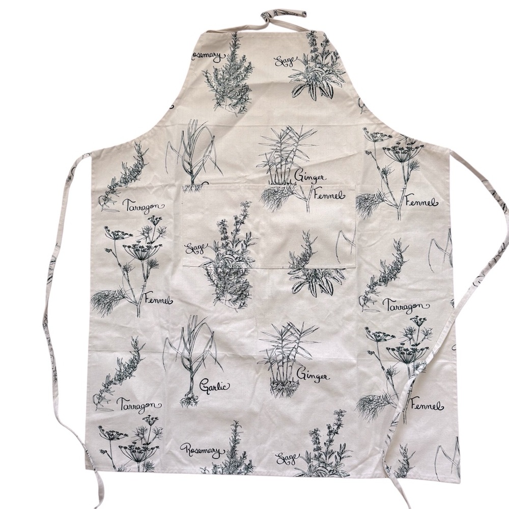 Kidmet Herb Patterned Kitchen Apron